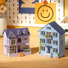 DollHouse Set With Furniture Creative House Puzzle Model Ornament Home Decor