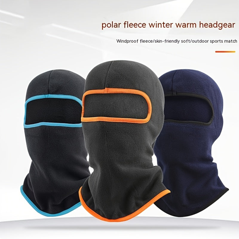 Polar Fleece Balaclava Windproof Full Face Mask Neck Gaiter For Outdoor Sports