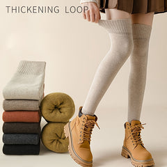Rib Knit Knee High Leg Warmer Socks