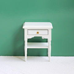Mini Dollhouse Side Table with Drawer