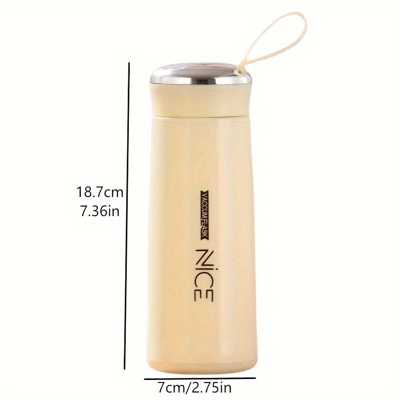 400ml Double Wall Insulated Tea Cup Portable Glass Water Cup