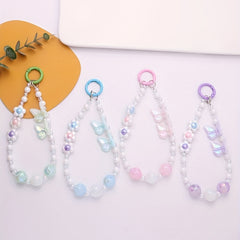 Electroplated Acrylic Butterfly Keychain Pendant For Key Decoration