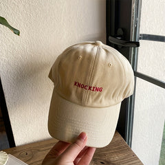 Letter Embroidery Hip Hop Baseball Cap Casual Unisex Cotton Dad Hat Adjustable