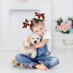 Girls Antlers Hair Clips Party Cosplay Barrette Hair Accessories