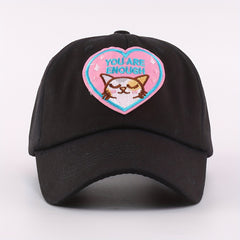 Cat Embroidery Baseball Cap Cartoon Dad Hat