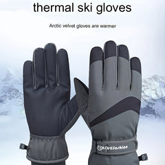 Winter Windproof Coldproof Outdoor Gloves Waterproof Plush Gloves