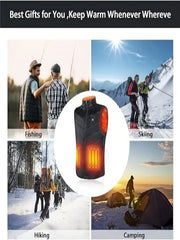 Men's Smart Heating Vest Stand Collar Warm Winter Outdoor Vest
