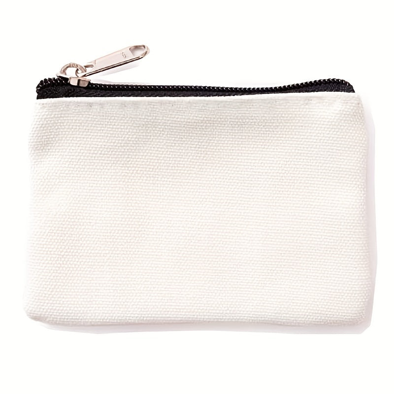 6pcs Canvas Zipper Makeup Bags Small Cosmetic Organizer Storage Pouch