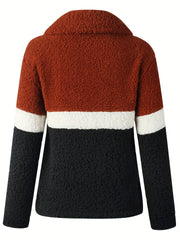 Patched Pockets Jacket Long Sleeve Fall Winter Casual