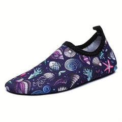 Kids Cartoon Print Barefoot Water Shoes Lightweight Quick Drying Aqua Socks