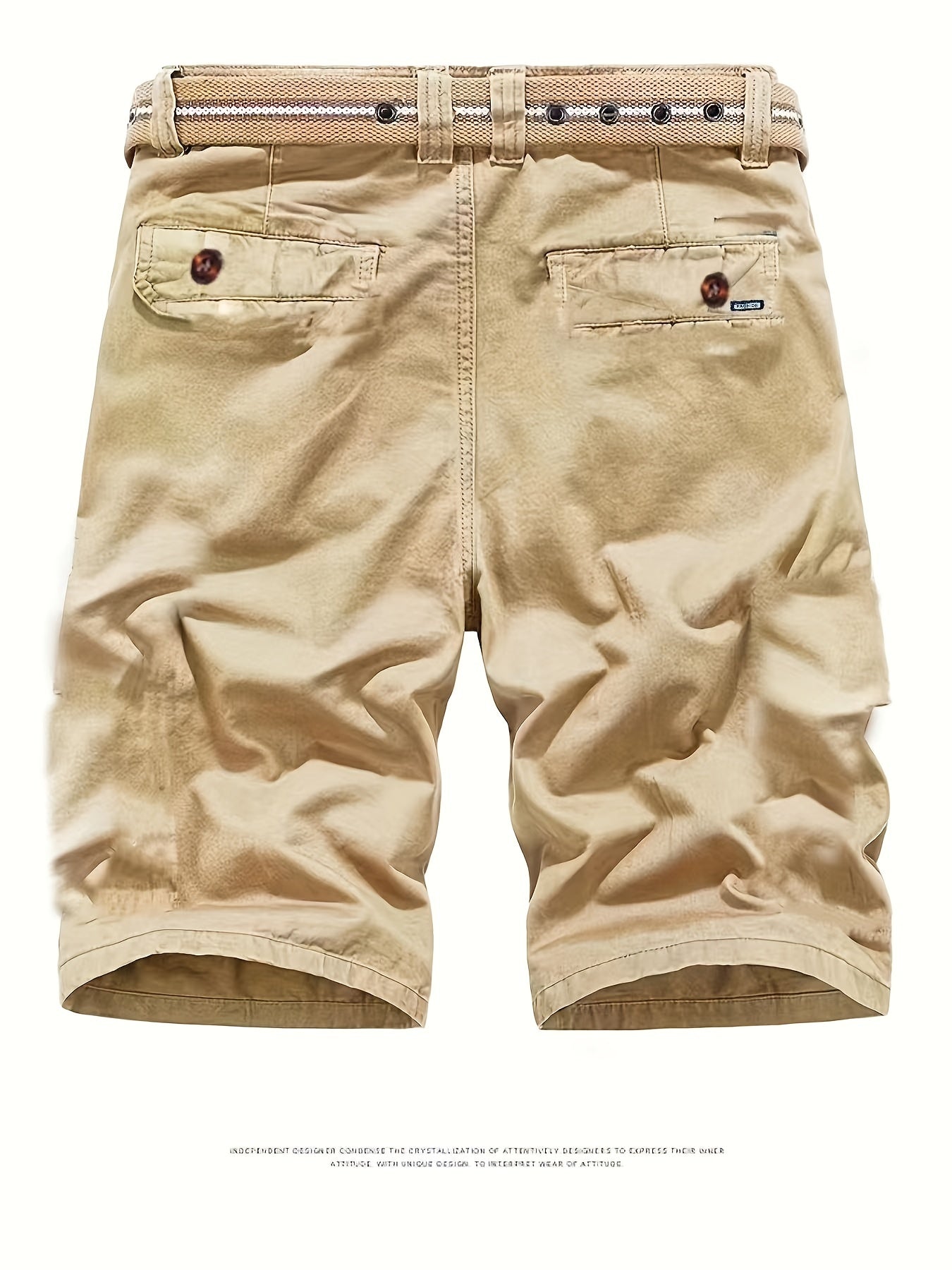 Men's Casual Cotton Cargo Shorts for Summer Outdoor