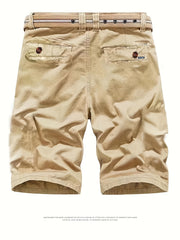 Men's Casual Cotton Cargo Shorts for Summer Outdoor