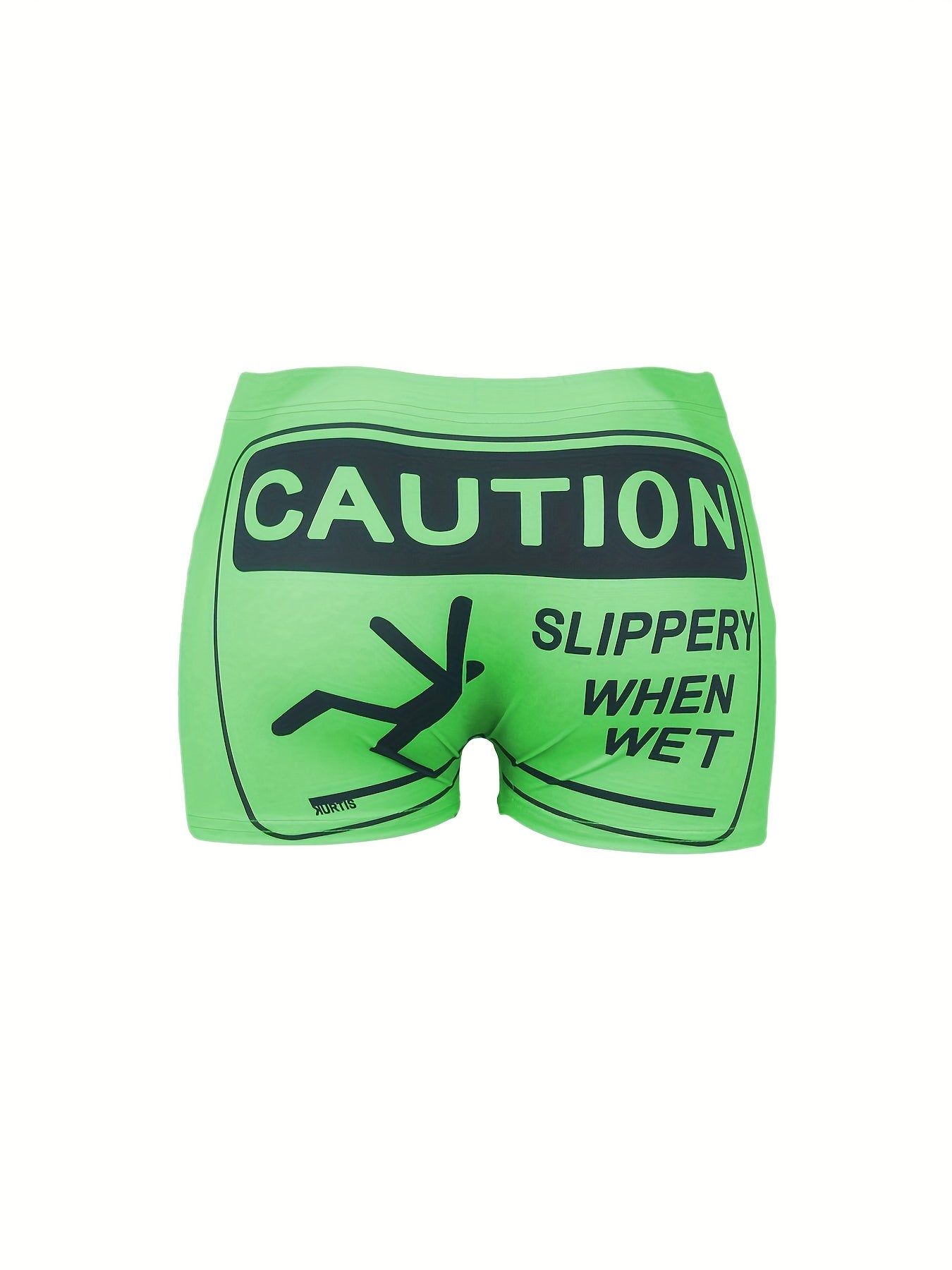 Graphic Print Skinny Shorts for Women