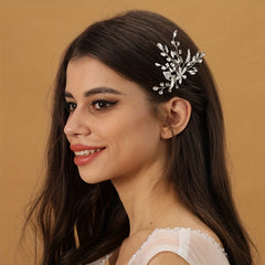Pearl Flower Wedding Hairpin Rhinestone Headwear