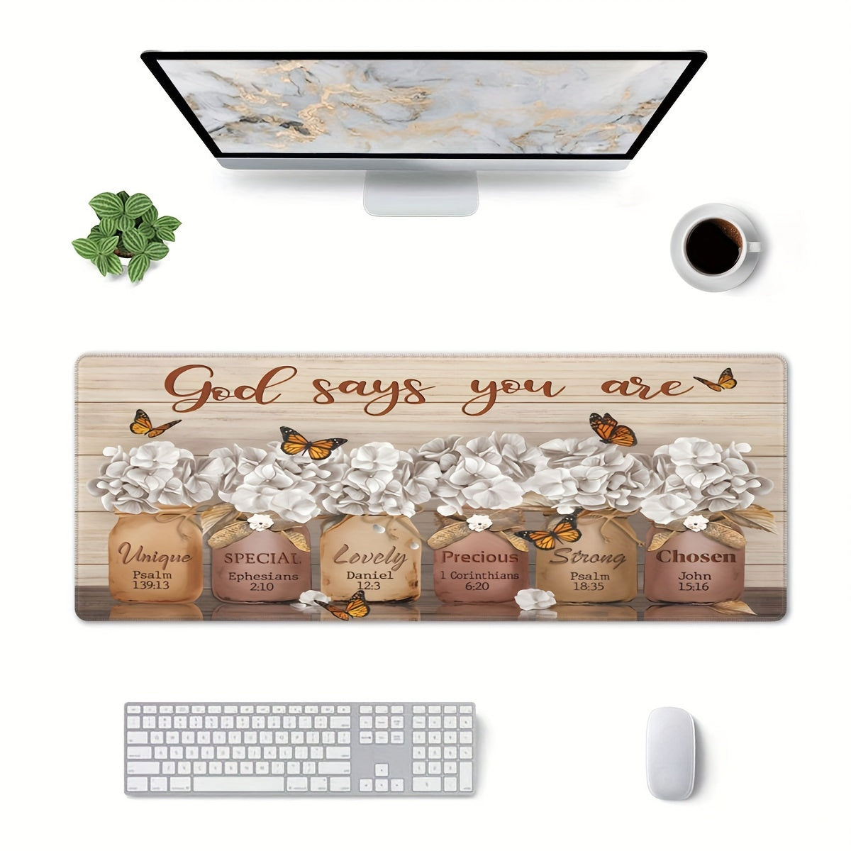 Flowers & Plants Extended Mouse Pad Large Gaming Mouse Pad