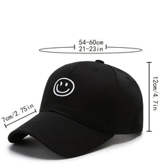 Embroidered Baseball Peaked Cap For Men And Women
