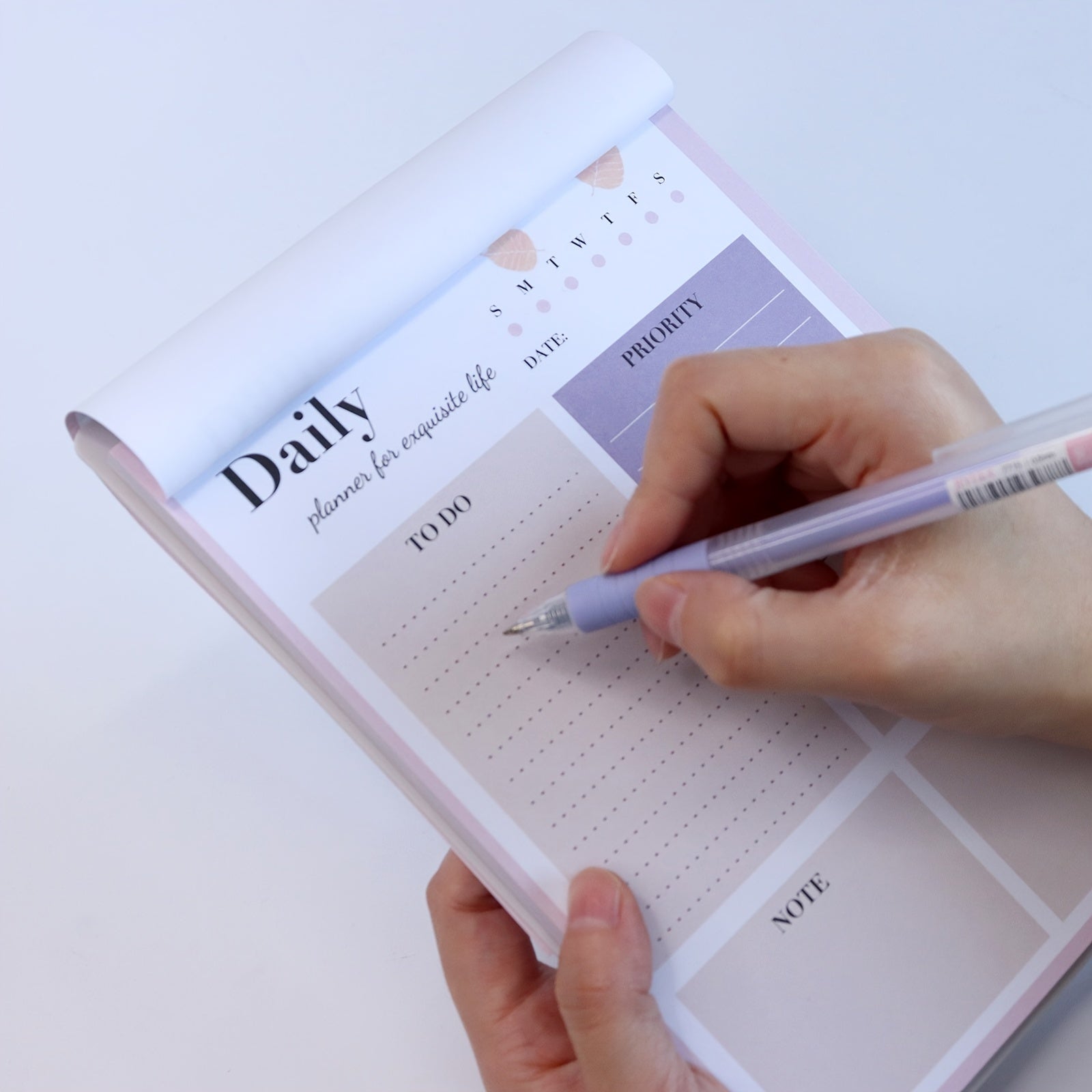 Letter Graphic Plan Notepad 52 Sheets For Daily Planning