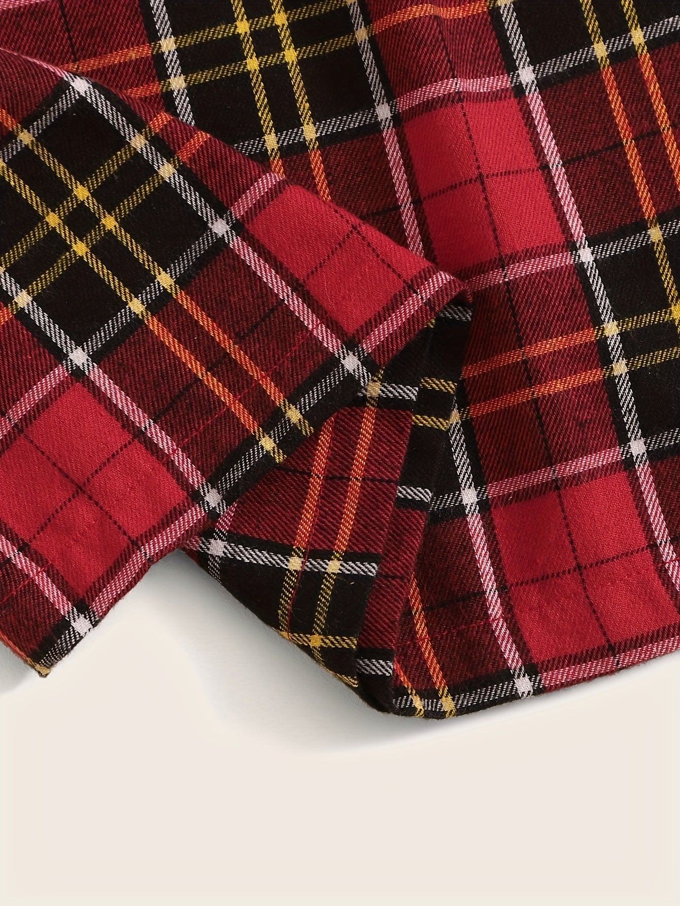 Plaid Print High Rise Stretch Mini Skirt
