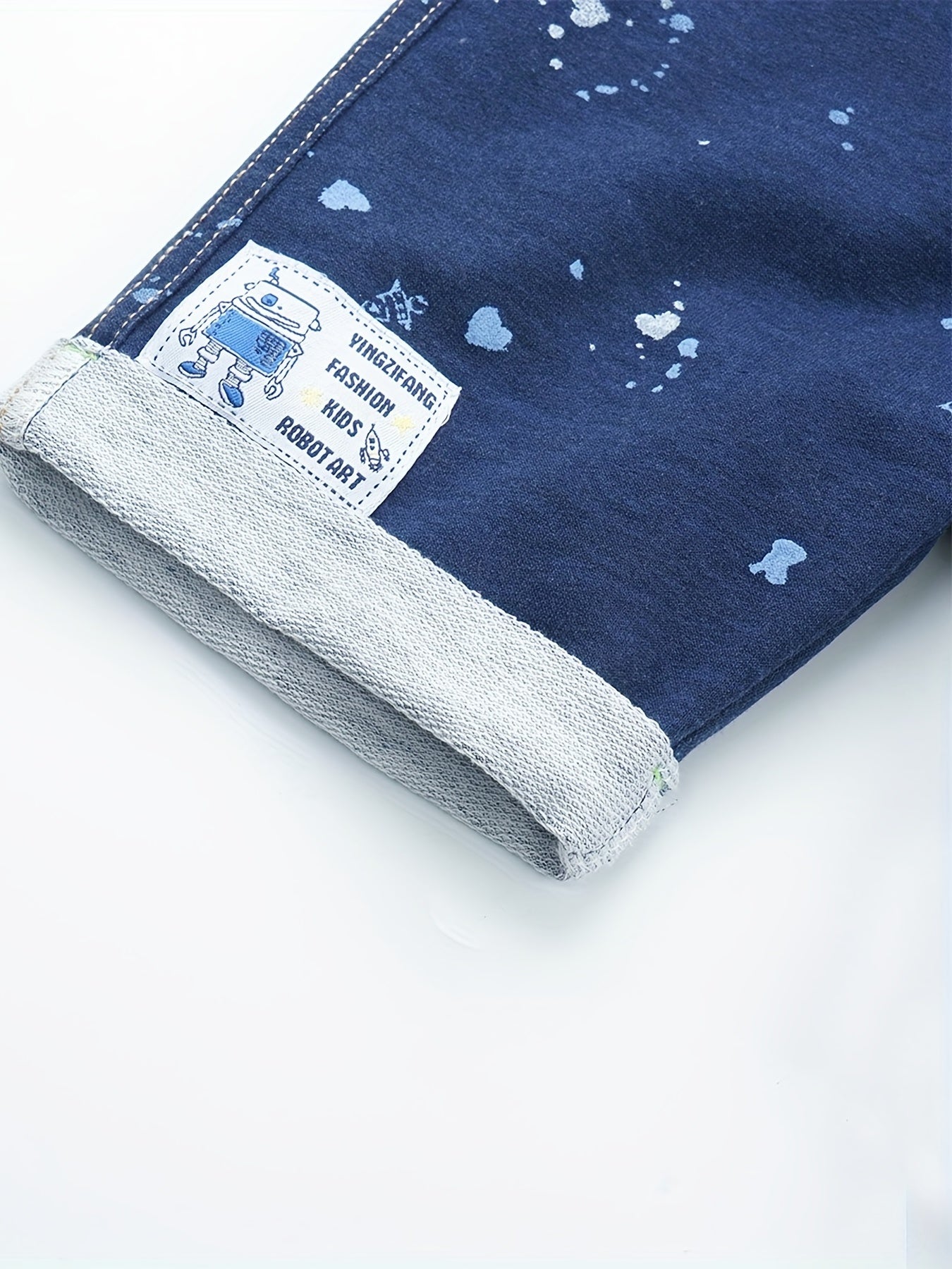 Baby Boys Casual Splash Ink Elastic Waist Shorts for Summer