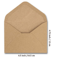 20 A6 Envelopes for Invitations, Wedding, Shower - 16.51 x 12.06cm