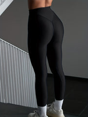 Letter Graphic High Waist Slimming Casual Pants for Women