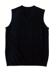 Men's Wool Knitted Vest for Autumn Winter