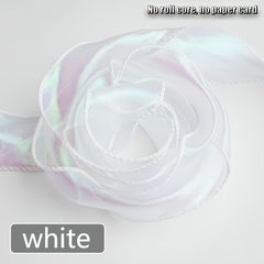 10 Yards 40mm Silk Ribbon Roll for Flower Bouquet Gift Wrapping