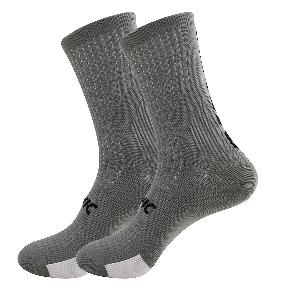 Breathable Mid-calf Socks for Outdoor Running Cycling