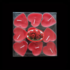 9pcs Romantic Heart Candles Proposal Confession Decor