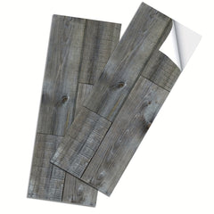 5pcs Wood Pattern Adhesive Floor Tiles 0.7mm PVC Flooring