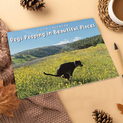 Dog Poop Wall Calendar for Office and Living Room