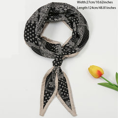 Vintage Plaid Print Triangle Scarf Women's Shawl Headwrap Neck Scarf