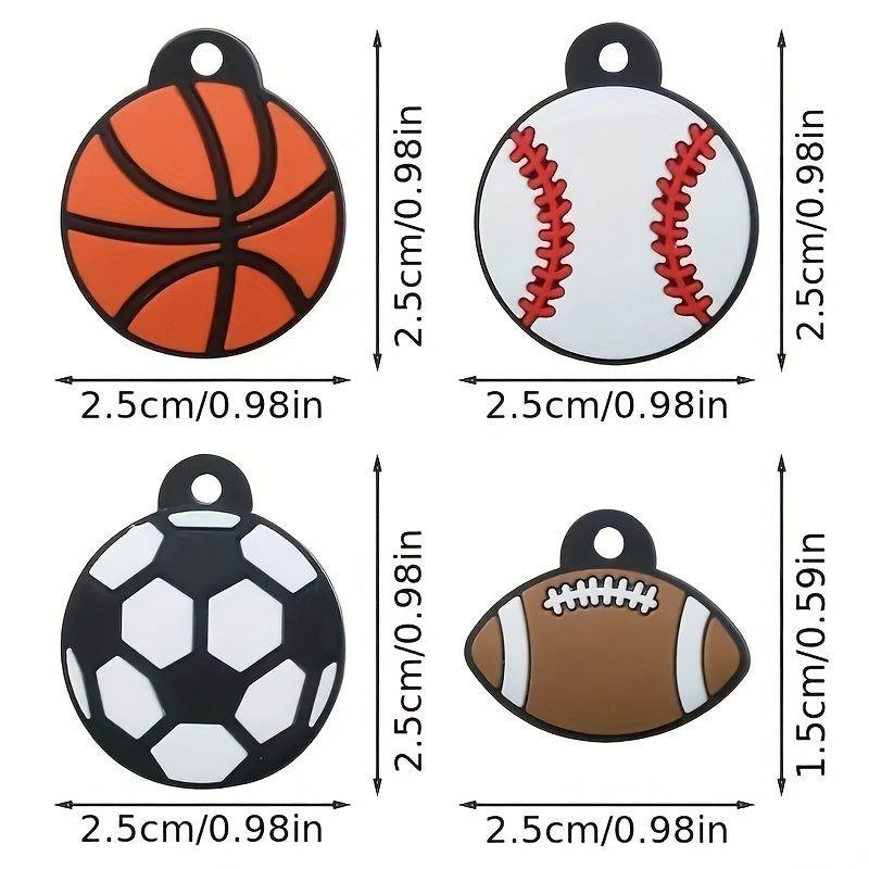 Creative Sports Keychain PVC Soft Rubber Keychain Perfect Gift