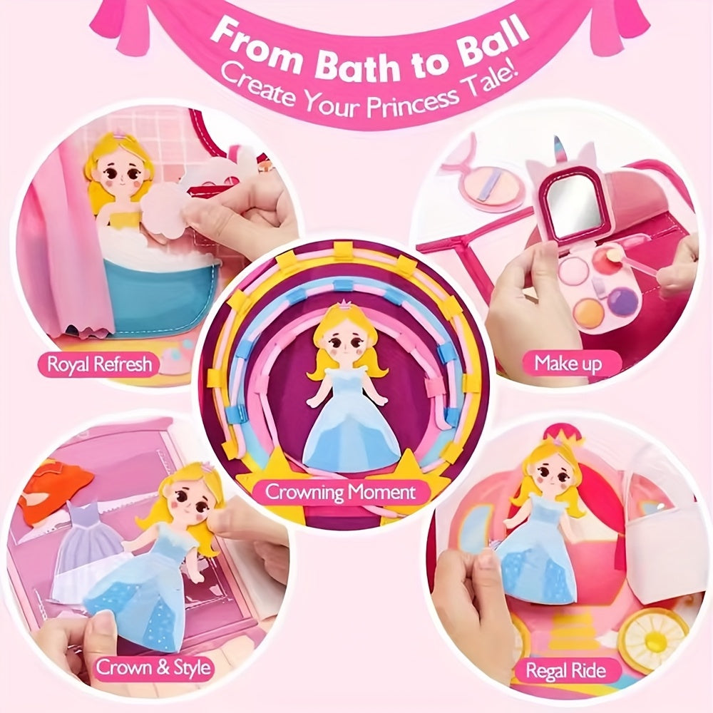 Baby Busy Board Princess Activity Book Dress Up Sensory Toy