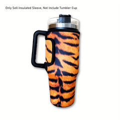 Animal Skin Printed Cup Sleeve 40oz Anti Scalding Tumbler Bottle Protective