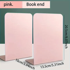 Metal Bookshelf Desktop Storage Rack L-shaped