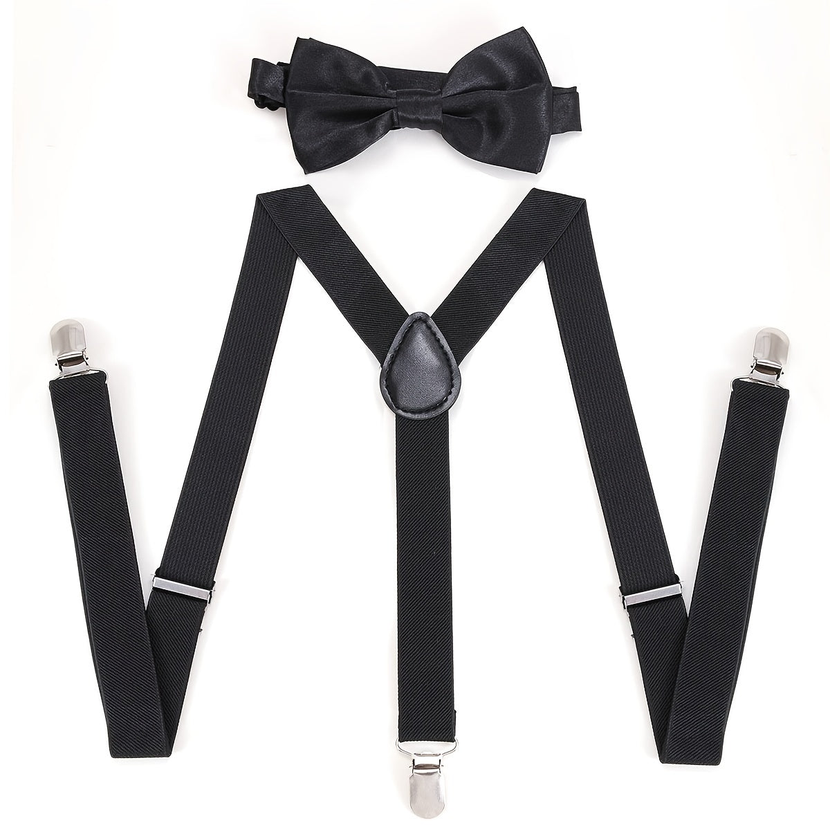 Men's 1inch Wide Plain Suspenders Overall