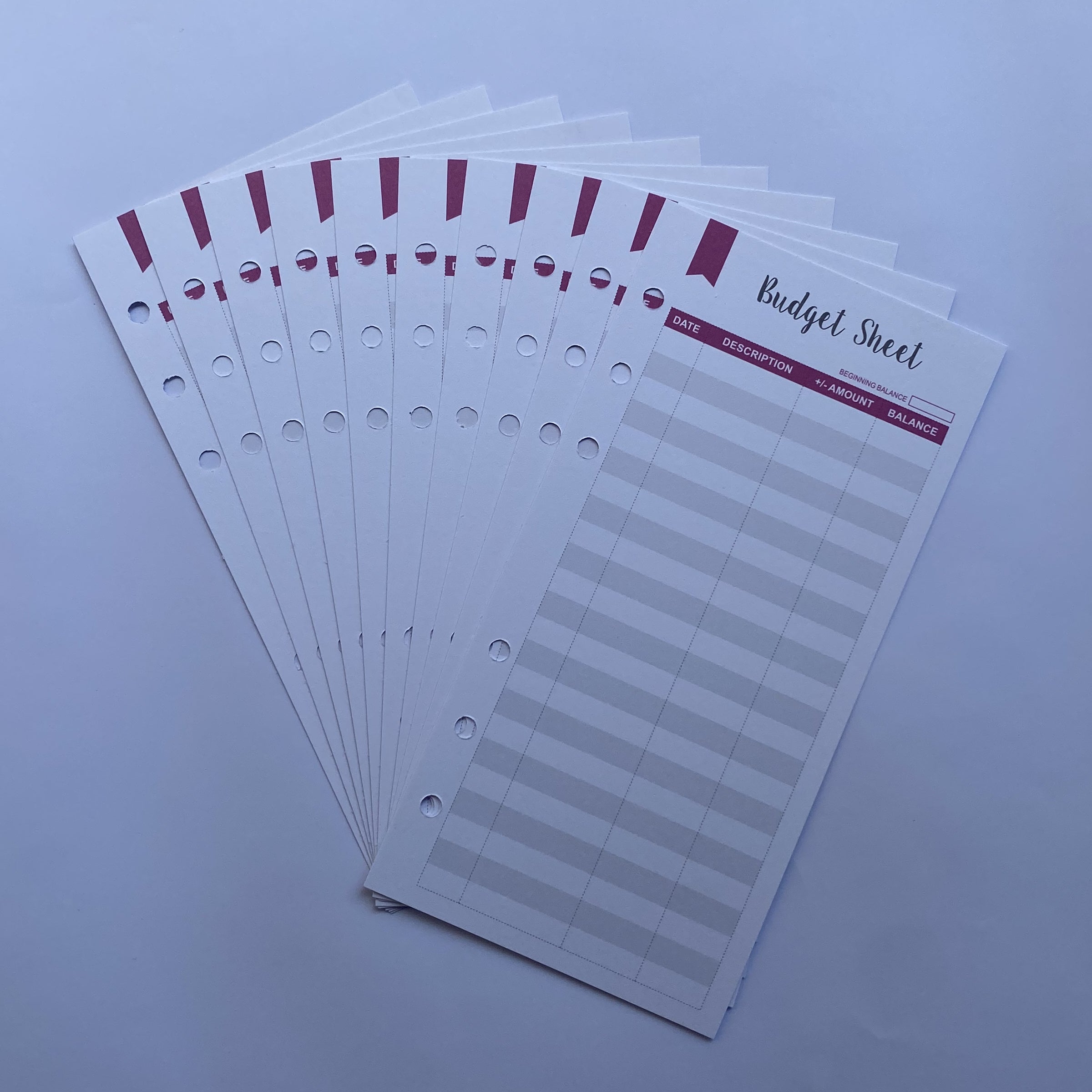 12pcs A6 Budget Cash Envelope Core 6 Colors Finance Management