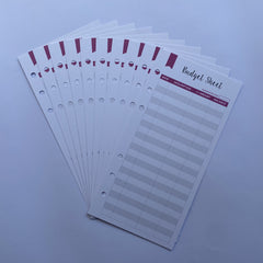 12pcs A6 Budget Cash Envelope Core 6 Colors Finance Management