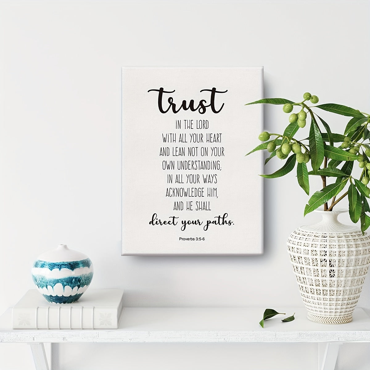 Proverbs 3:5-6 Trust In The Lord Canvas Art
