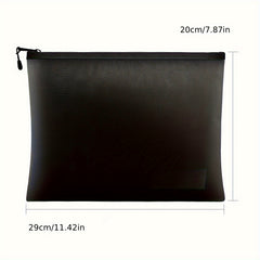 High Temp Resistant Glass Fiber Fireproof File Bag Silicone Portable Storage Bag