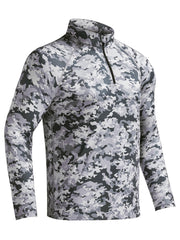 Men's Camo UPF 50 Sun Shirt Long Sleeve Quick Dry for Fishing