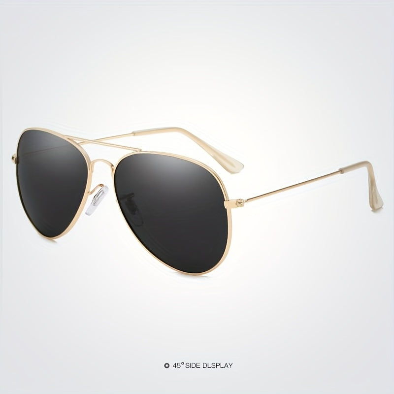 Polarized Men's Sunglasses Driving Large Frame UV400 Glasses Case