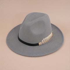European American Woolen Top Hat Retro Big Brim All match Jazz Hat