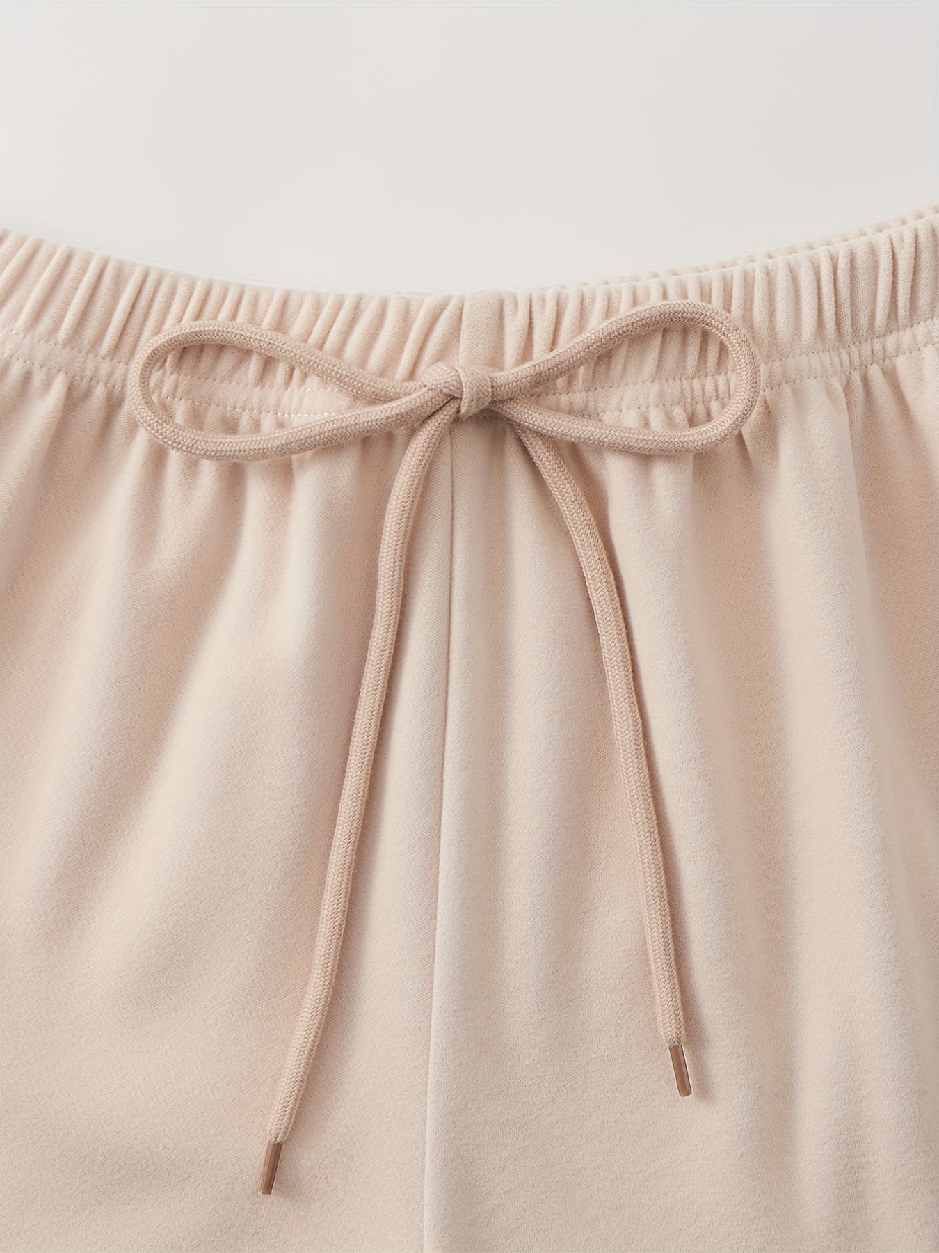 Solid Lounge Bottoms Soft Elastic Waistband Shorts Womens Loungewear