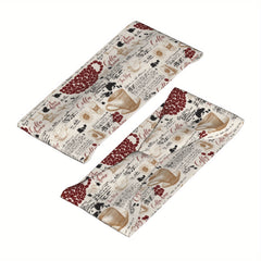 Vintage Coffee Themed Headband Coffee Cup & Bean Design