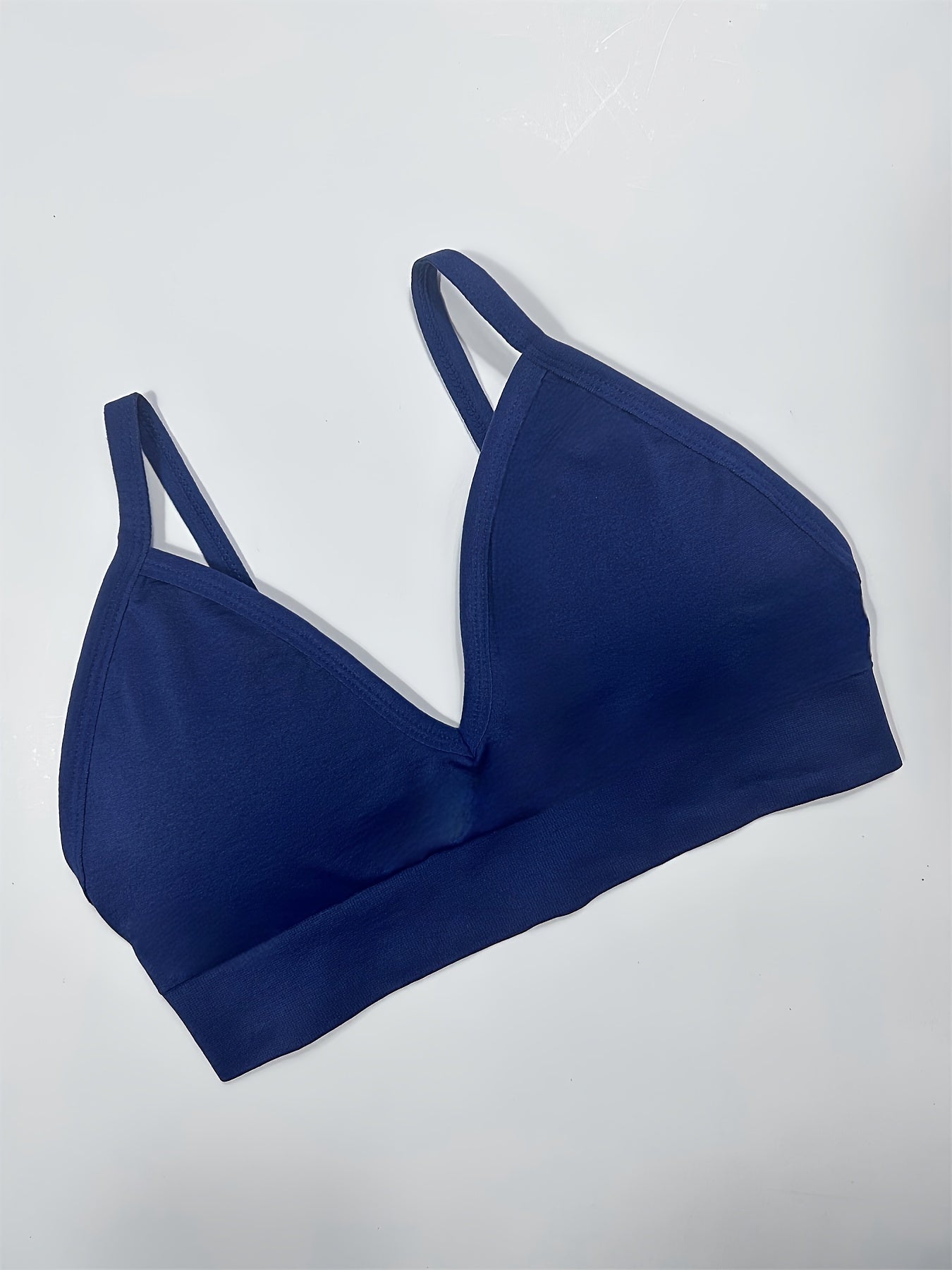 4pcs Spaghetti Strap Sports Bra V neck Yoga Workout Bra Women's Activewear