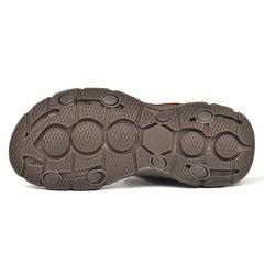 Men's Open Toe Hook And Loop Sandals Non Slip Comfortable Beach Shoes