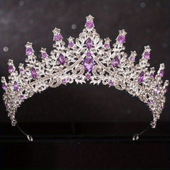 Rhinestone Queen Crown Headband for Prom Birthday