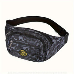 Large Capacity Camo Waist Bag Wear Resistant Function Shoulder Bag